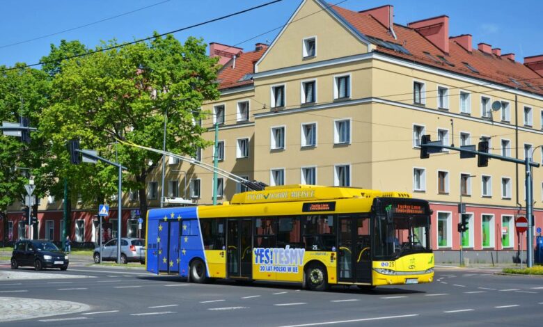 20 lat Polski w Unii. W Tychach rusza unijny trolejbus. Fot. UM Tychy
