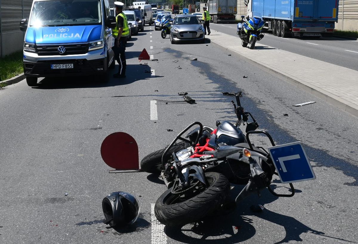 Wypadek w trakcie egzaminu na prawo jazdy/fot.Policja Lubelska