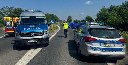 Śmiertelny wypadek w Bieruniu. Nie żyje motocyklista. Fot. KPP w Bieruniu