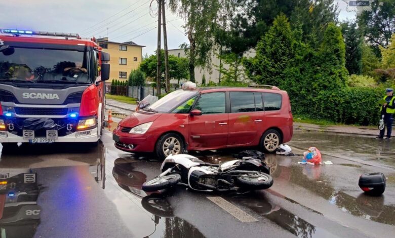 Tragedia w Sosnowcu. Nie żyje motocyklista. Fot. Policja Śląska