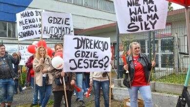 Zwolnienia grupowe w Yazaki w Mikołowie/fot.solidarnosckatowice.pl