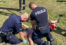 Wszedł na słup energetyczny. Tam poraził go prąd/fot.policja.pl