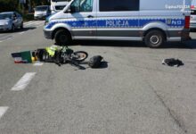 Wjechał pod auto. Rowerzysta nie żyje/fot.Śląska Policja