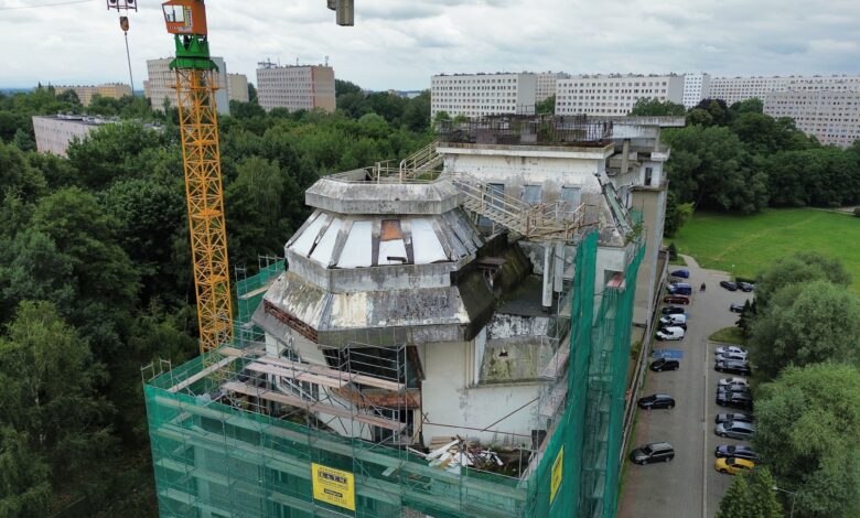 Willa na dachu bloku w Jastrzębiu-Zdroju