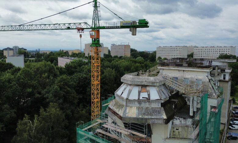 Willa na dachu bloku w Jastrzębiu-Zdroju