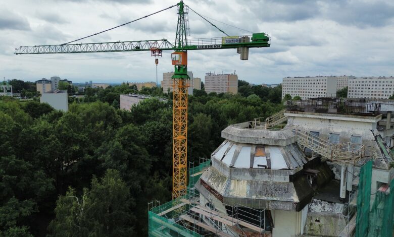 Willa na dachu bloku w Jastrzębiu-Zdroju