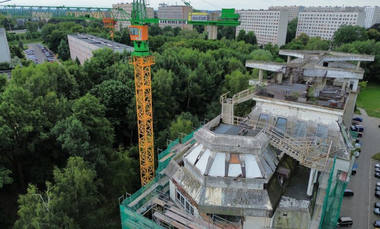 Willa na dachu bloku w Jastrzębiu-Zdroju