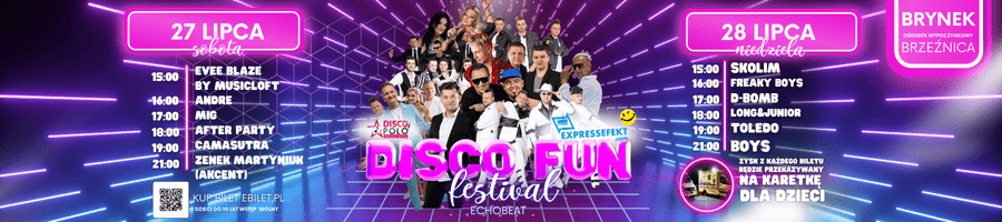 Disco Fun Festiwal w Brynku: Największe wydarzenie muzyczne tego lata!