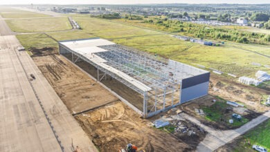 W Katowice Airport powstaje nowy hangar. Fot. Katowice Airport