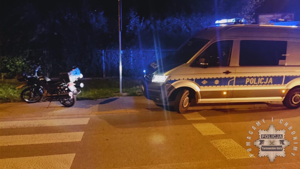 Tarnowskie Góry: wypadek z udziałem motocyklisty. Fot. Policja Śląska