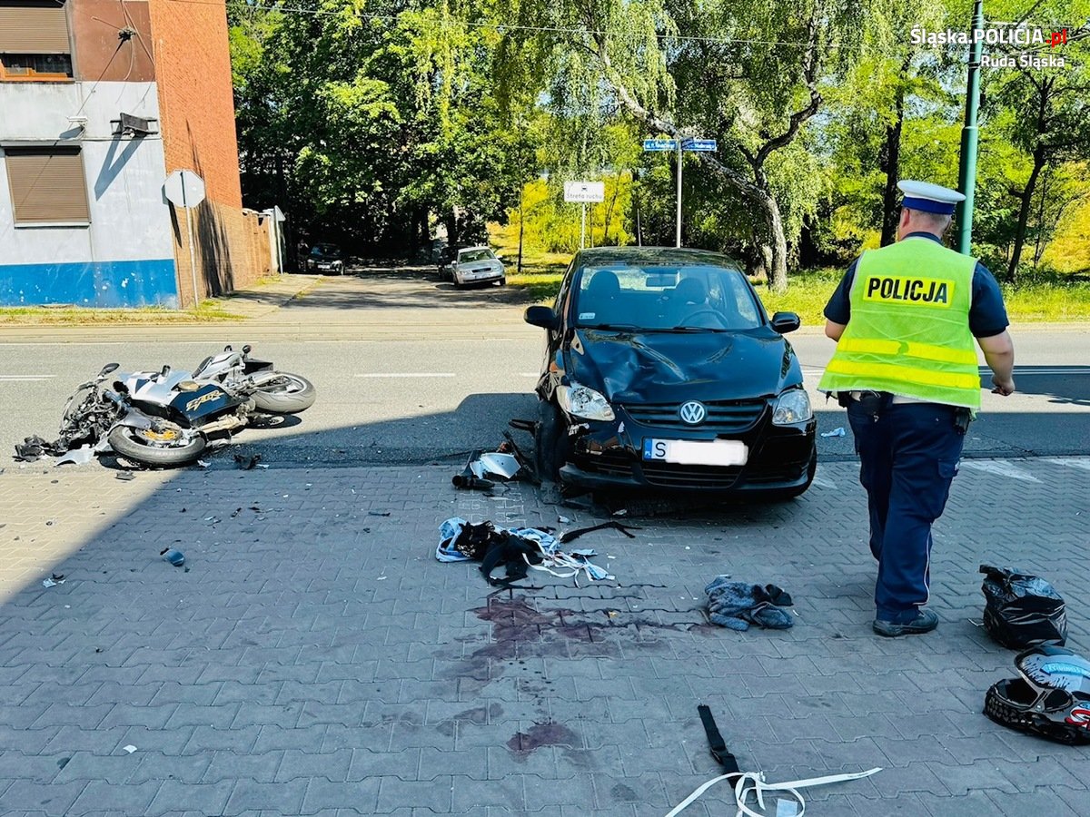 Ruda Śląska: Tragedia w centrum miasta/fot.Śląska Policja