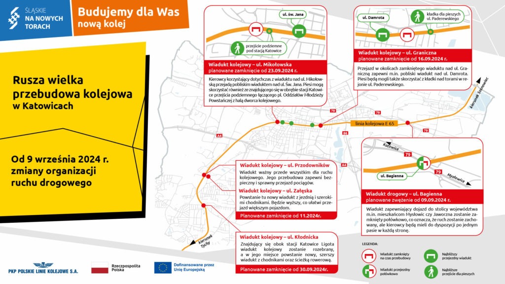 Rusza wielka przebudowa kolejowa w Katowicach. Lista utrudnień. Fot. PKP