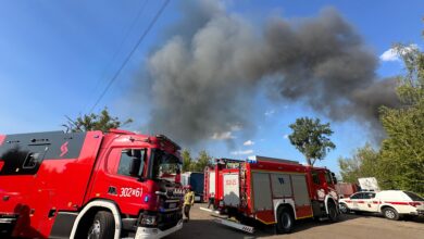 Pożar w Zabrzu. Fot. Karolina Komada