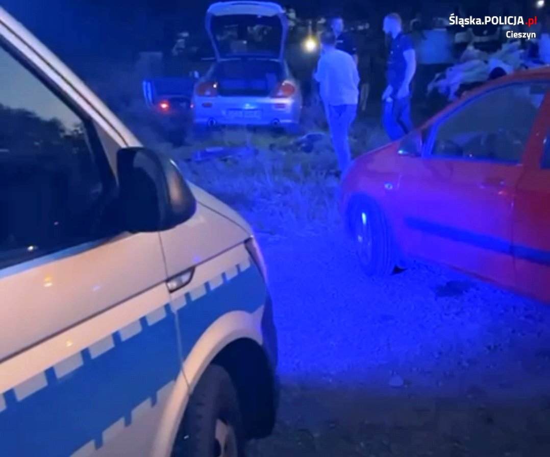 Pościg w Ustroniu. Mężczyzna był poszukiwany 7 listami gończymi. Fot. Policja Śląska