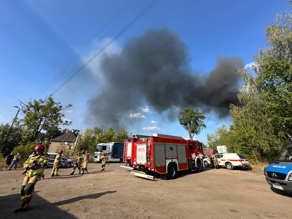 Pożar w Zabrzu. Fot. Karolina Komada