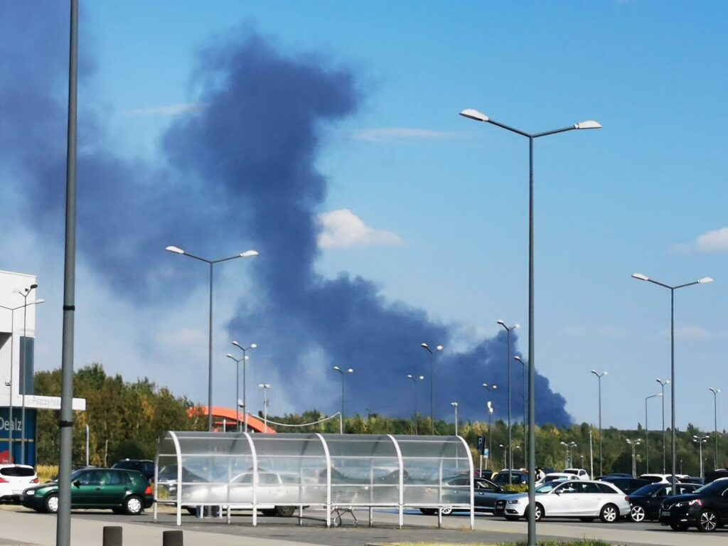 Pożar w Zabrzu. Fot. 112Tychy.pl