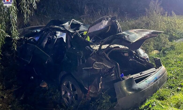 Tragiczny wypadek nastolatków. Nie wiadomo, kto prowadził/fot.Policja Lubelska