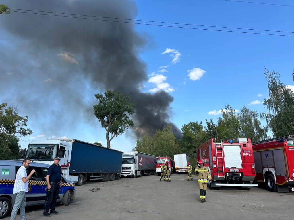 Pożar w Zabrzu. Fot. Karolina Komada