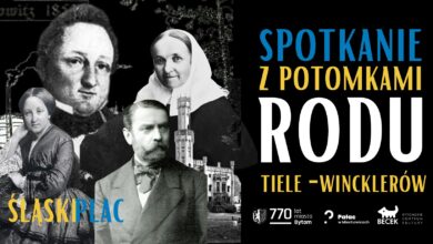 Przedstawiciele rodu Tiele-Wincklerów w Pałacu w Miechowicach/fot.UM Bytom