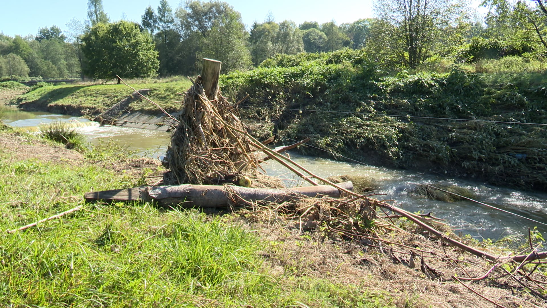 Wielka woda w gminie Zebrzydowice. Trwa sprzątanie