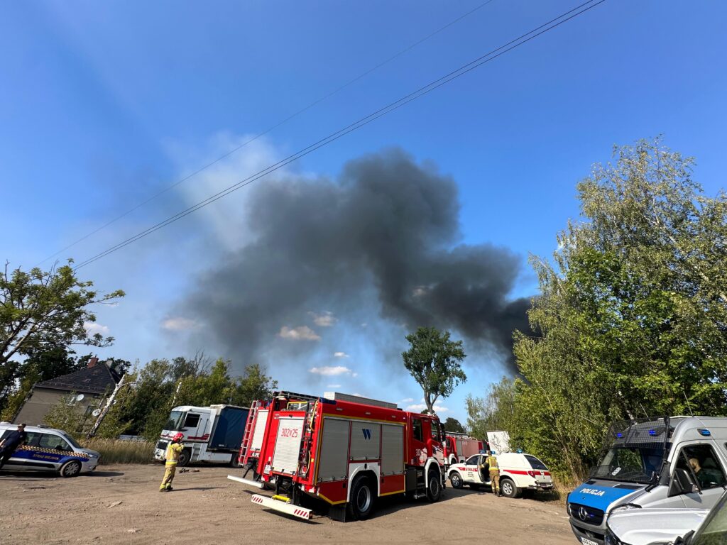 Pożar w Zabrzu. Fot. Karolina Komada