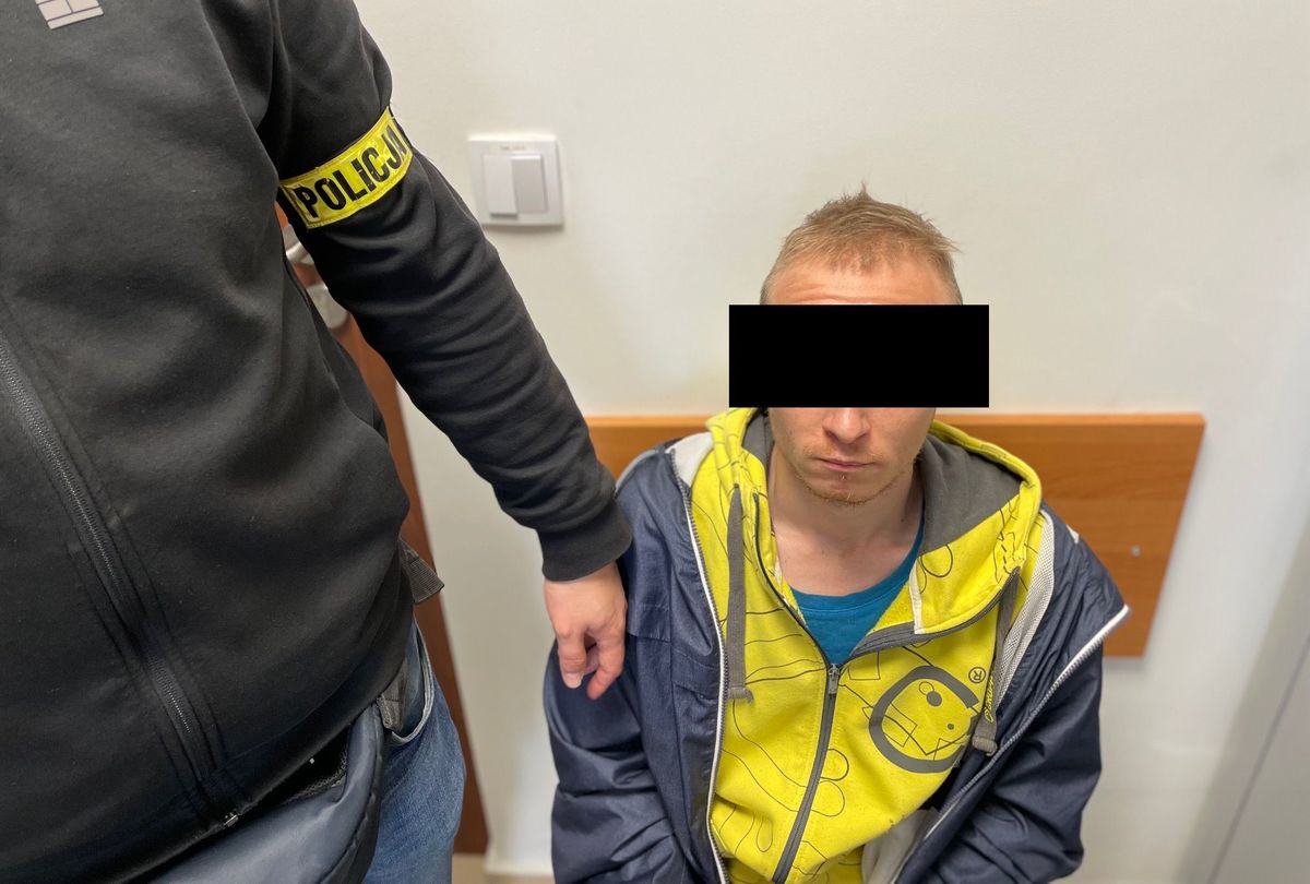 Pobił seniorkę metalowym prętem/fot.KMP Lublin