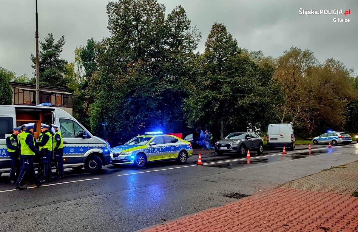Gliwice: Tragiczny wypadek. Pijany kierowca aresztowany/fot.Śląska Policja