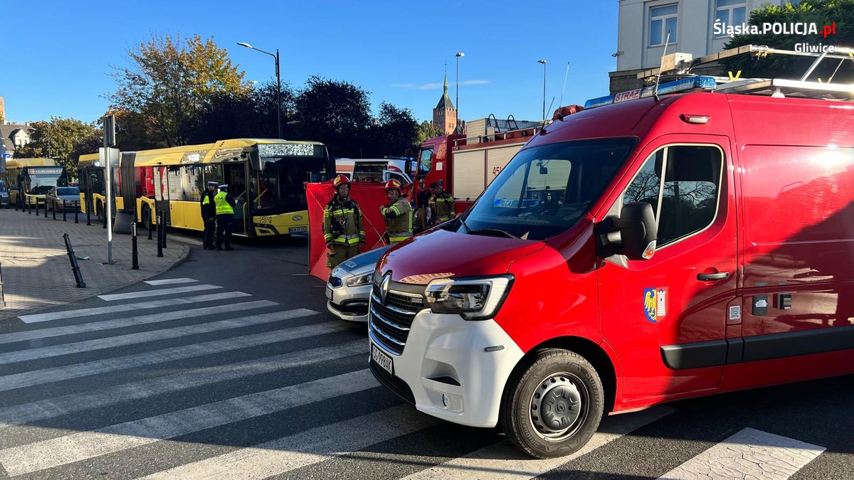 Gliwice: Kierowca autobusu potrącił pieszą. Kobieta nie żyje/fot.Śląska Policja