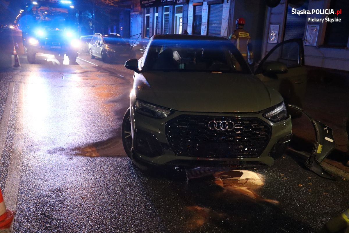 Piekary Śląskie: Uderzyła w budynek. Miała dwa promile/fot.KMP Piekary Śląskie