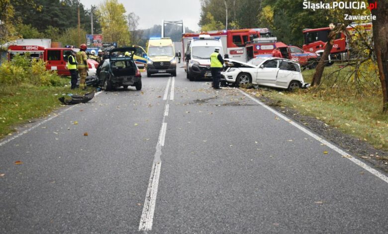 Tragedia w powiecie zawierciańskim/fot.Śląska Policja