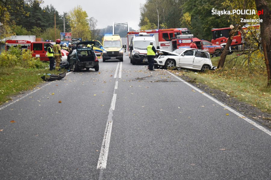Tragedia w powiecie zawierciańskim/fot.Śląska Policja