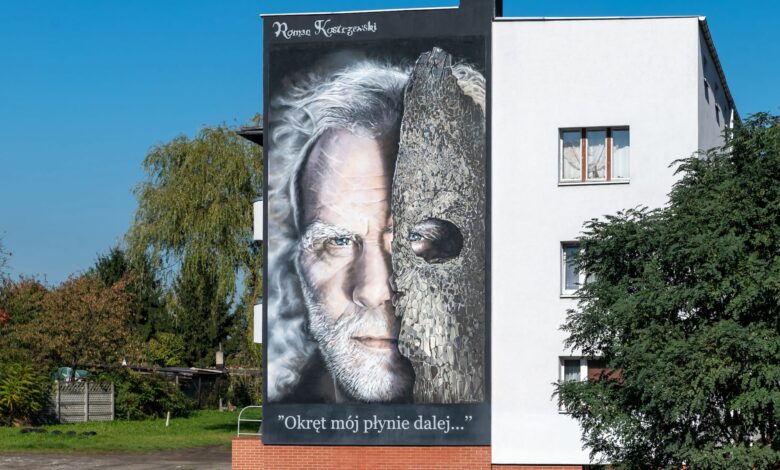 W Bytomiu powstał mural Romana Kostrzewskiego. Fot. UM Bytom