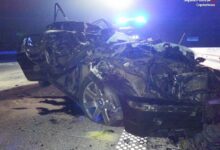 Śląskie: Wypadek na autostradzie A1. Kierowca bmw w ciężkim stanie/fot.Śląska Policja