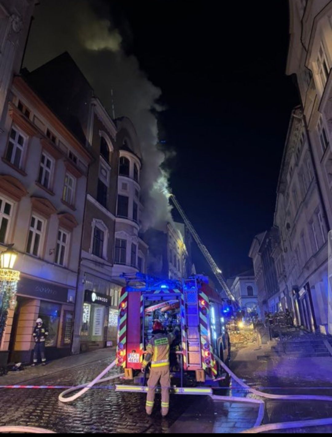 Pożar kamienicy Cieszyn