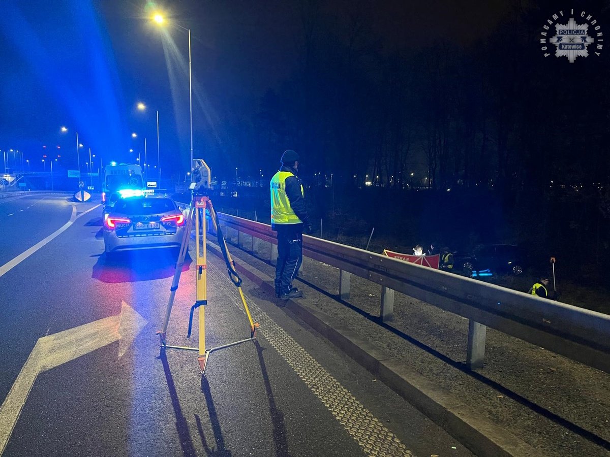 wypadek na DK81 w Katowicach