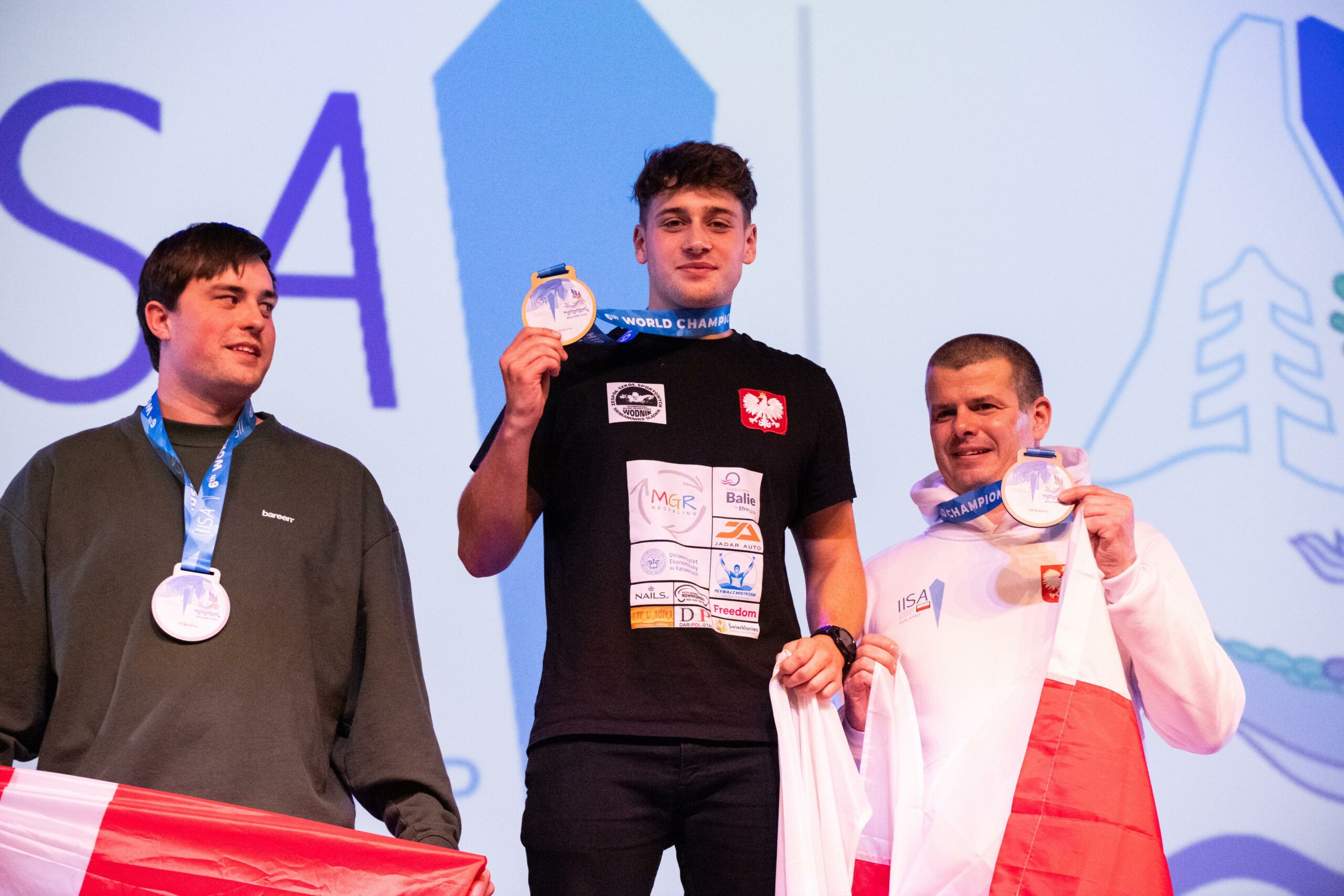Michał Tomaszowski mistrz świata w pływaniu lodowym