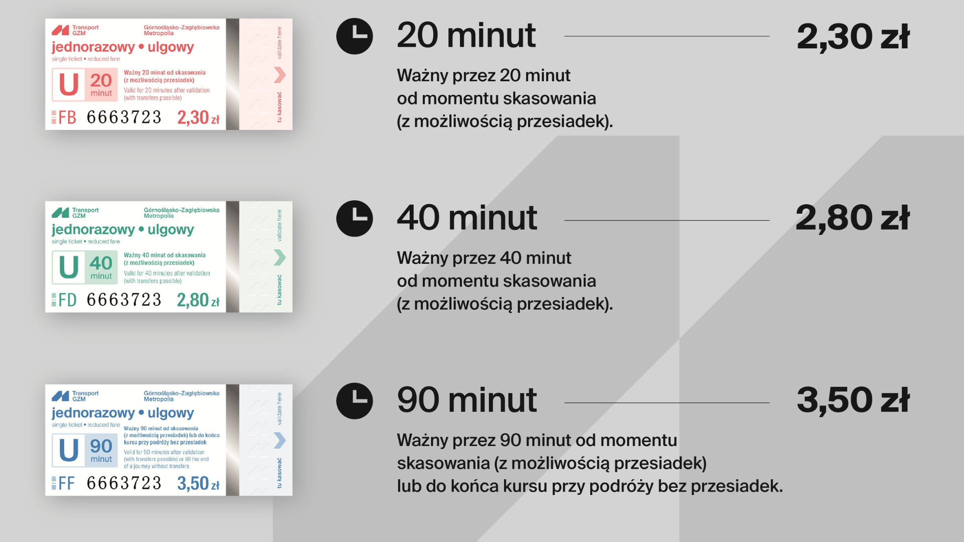 Nowe bilety