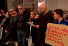 protest aktorów Teatru Śląskiego