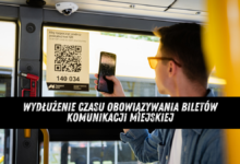 Wydłużenie czasu obowiązywania biletów komunikacji miejskiej