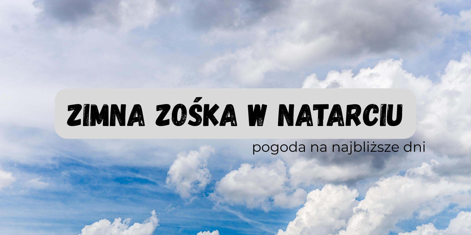 Zimna Zośka: będzie chłodno, wietrznie i deszczowo