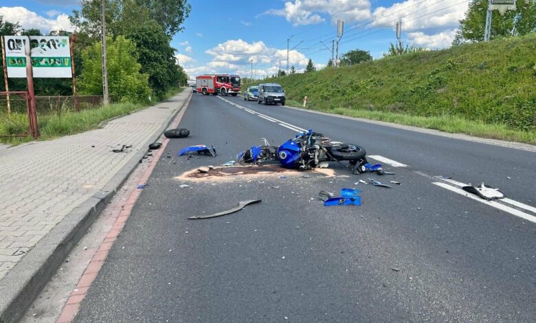tragedia na drodze wypadek Blachownia