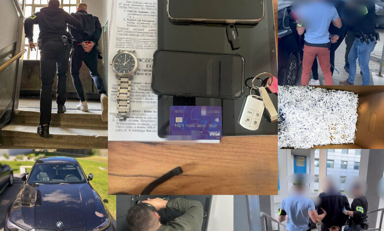 Fałszywe fundacje i oszustwa na zbiórkach - kolarz zdjęć z zatrzymania