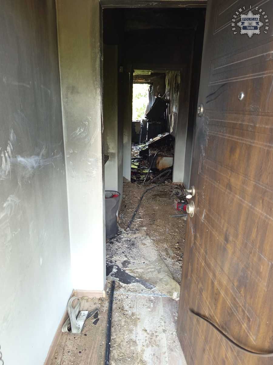 Podpalił mieszkanie w Tychach i uciekł! 29-latek w rękach policji