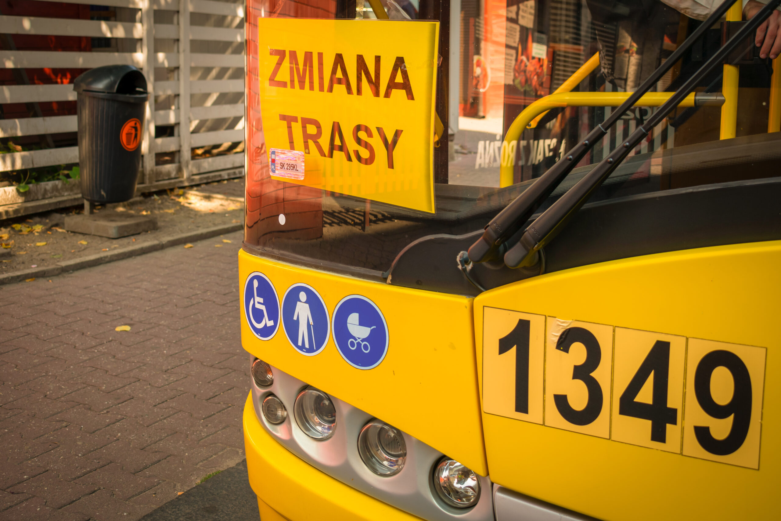 zmiana trasy autobus