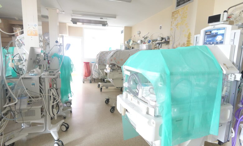 Bank Mleka Ruda Śląska Laboratorium Inkubatory w sali szpitala