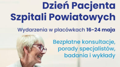 Dzień Pacjenta Szpitali Powiatowych grafika informacyjna