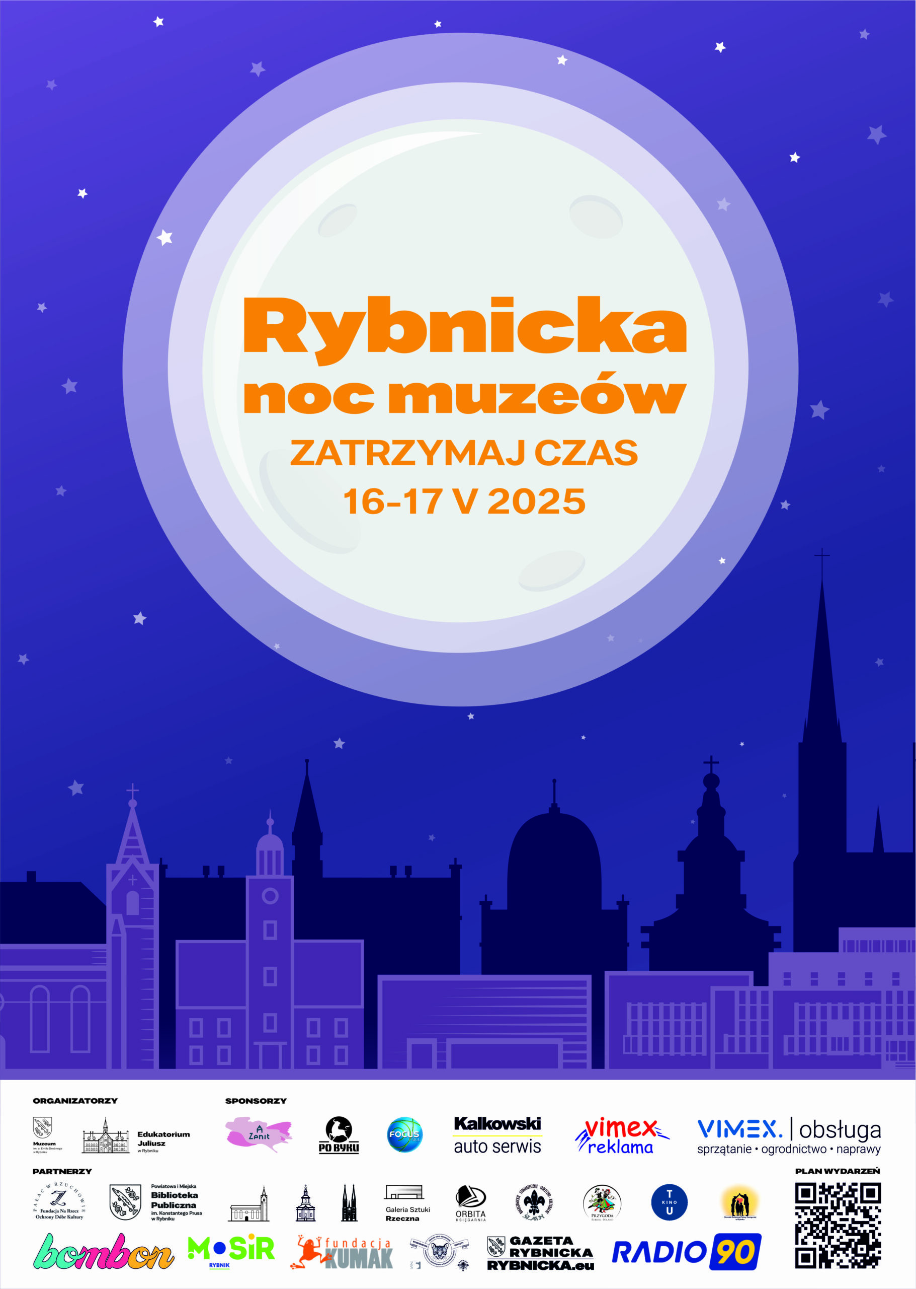 Rybnicka Noc Muzeów 2025 plakat