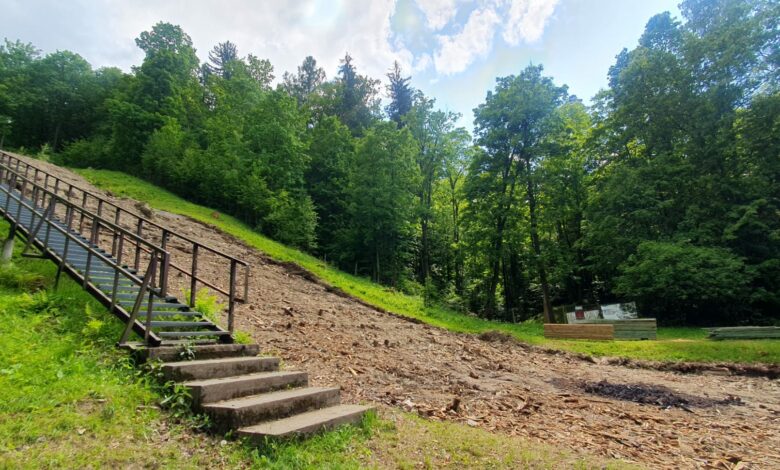 remont skoczni narciarskich w Bystrej