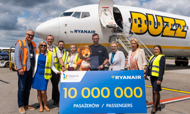 10-milionowy pasażer w Katowicach