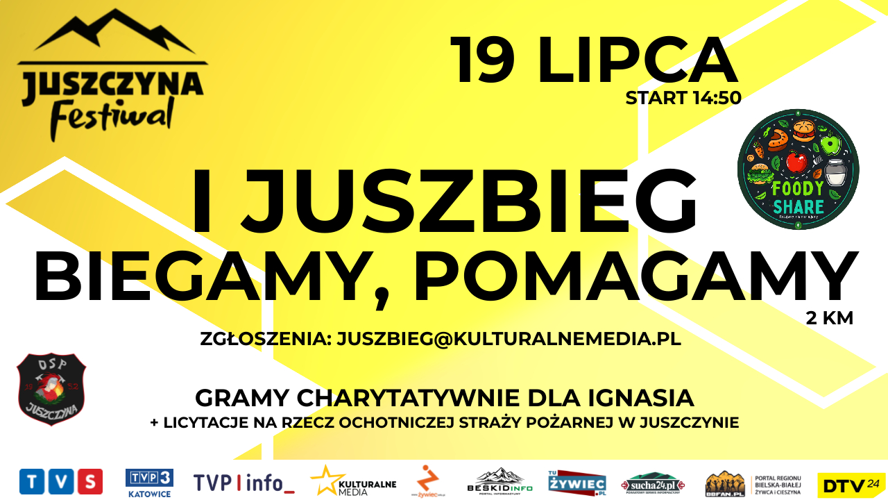 JUSZBIEG – serce na starcie! Pierwsza edycja charytatywnego biegu już 19 lipca